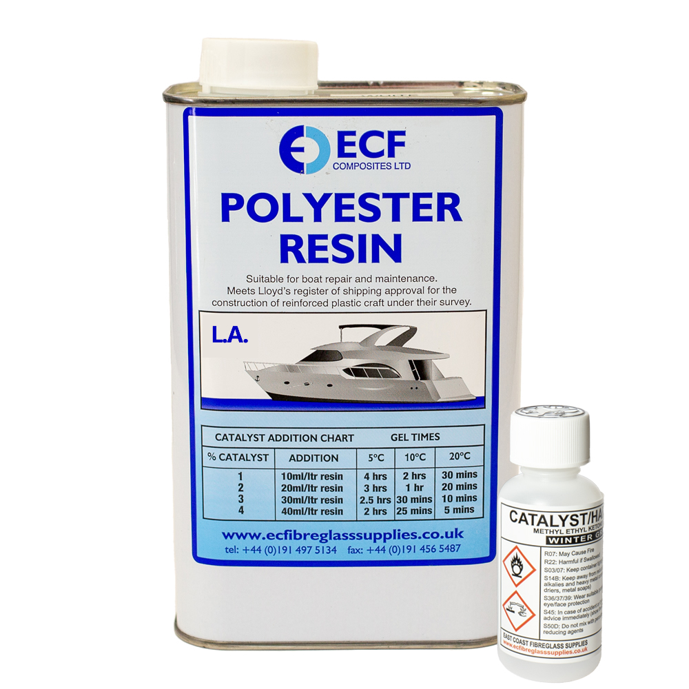 Lloyd's approved Polyester Resin - WHITE (inc catalyst) - Crystic 2-446PA